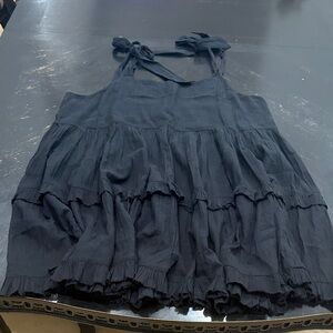 Black Tiered Sleeveless Dress